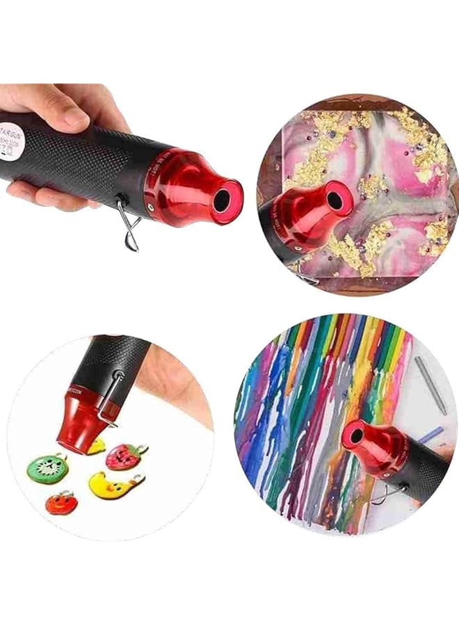 erorex Portable Mini Heat Gun Handheld Hot Air Gun For Diy Embossing Shrink Wrapping Pvc Drying Portable 220V Electrical Rubber Stamp Heat Tool Electric Phone Repair Tool - Image 3