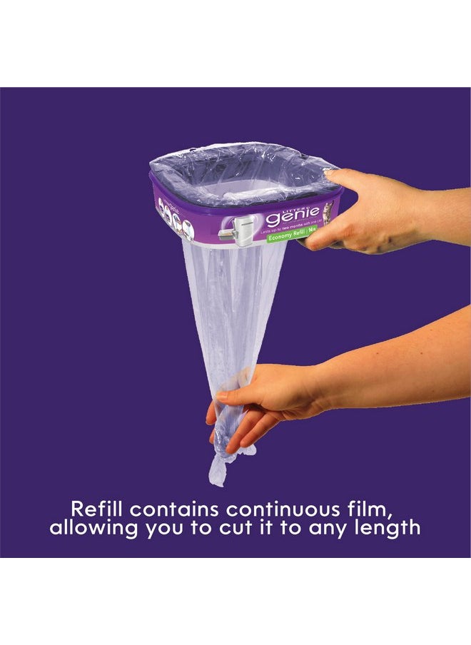 Litter Genie Refill Bags (4-Pack) | Multi-Layers of Odor-Barrier Technology | 1 Square Refill Cartridge Lasts Up to 2 Months Per Cat