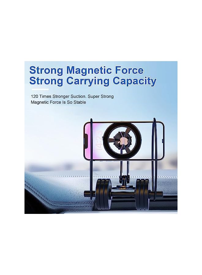 Green Tiger Car Phone Holder, Magnetic Phone Holder for Car 360° Adjustable Cell Phone Mount Magnetic Suction Car Phone Holder Universal Metal Car Phone Holder for All Mobile Phones - Image 4