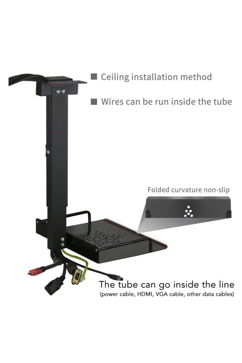 FlashHawk Projector Ceiling Mount with Tray for Projector/Camera, 20-26cm Adjustable, 3.5kg Load Bearing, in Tube Cable Routing, Universal Ceiling Mount  - Image 5