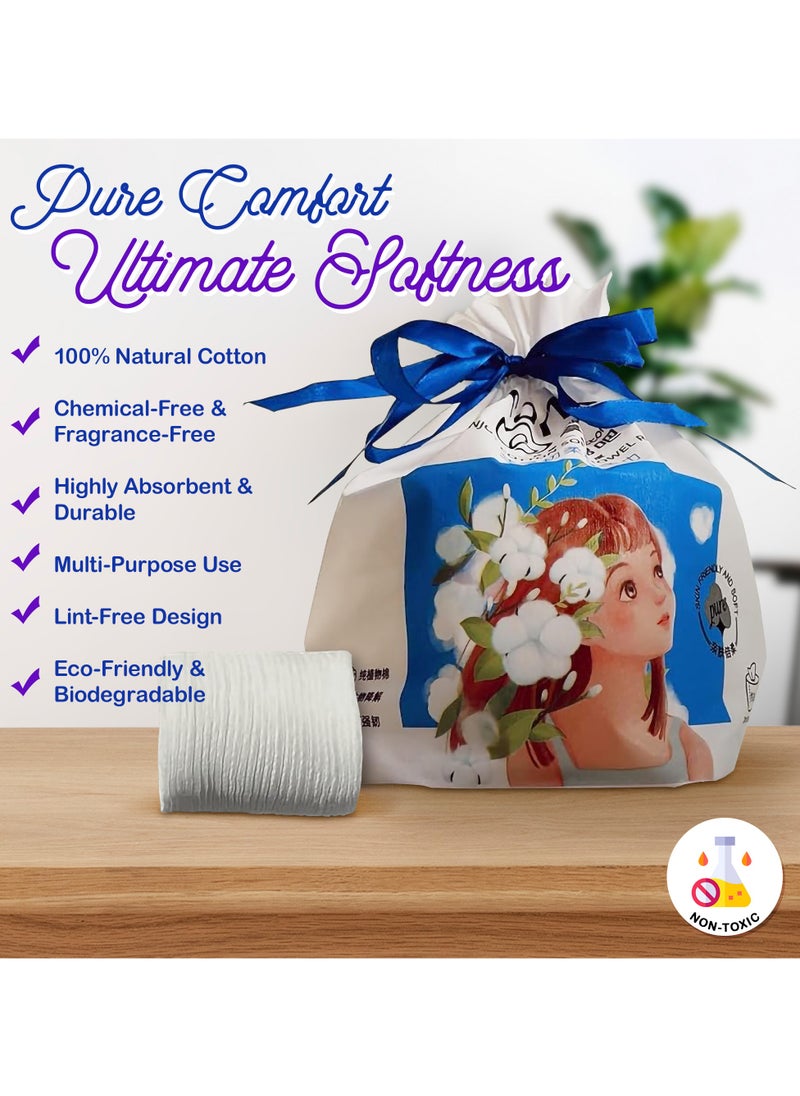 Easy to Use 24 Soft Cotton Wipes – 80 Sheets | 100% Natural Esthetic Wipes | Ultra-Soft & Absorbent | Ideal for Baby Care, Makeup Removal & Skincare | Disposable & Eco-Friendly - pzsku/Z5C054A1AA911A10E05BCZ/45/1741636756/7653e16c-4d12-407a-8e5f-175eff96a7c9