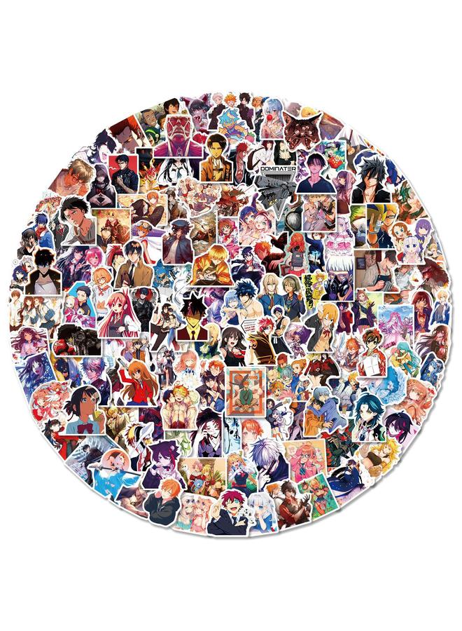 Bluejw 200 Cartoon Mix Stickers Cartoon Diffuse Stickers Luggage Skateboard Refrigerator Mobile Phone Stationery Decoration - Image 1