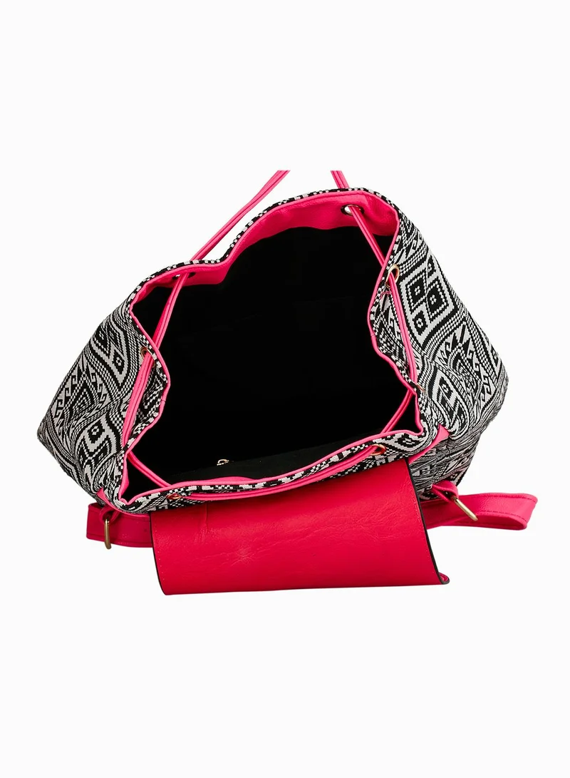 Ginger Aztec Print Backpack