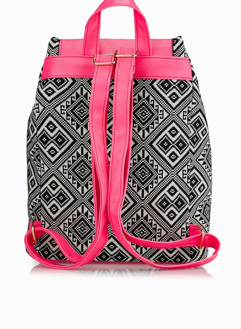 Ginger Aztec Print Backpack