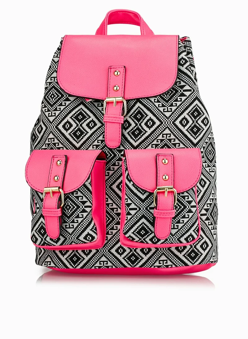 Ginger Aztec Print Backpack