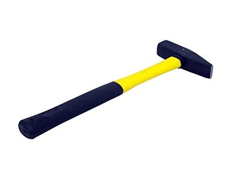 Jon Bhandari Tools 200g Machinist Hammer – High Carbon Steel Head, Shock Absorbing TPR Grip – Heavy Duty Riveting, Metal Shaping, Flattening, Metalworking & Dent Removal Tool for Professionals & DIY - Image 2