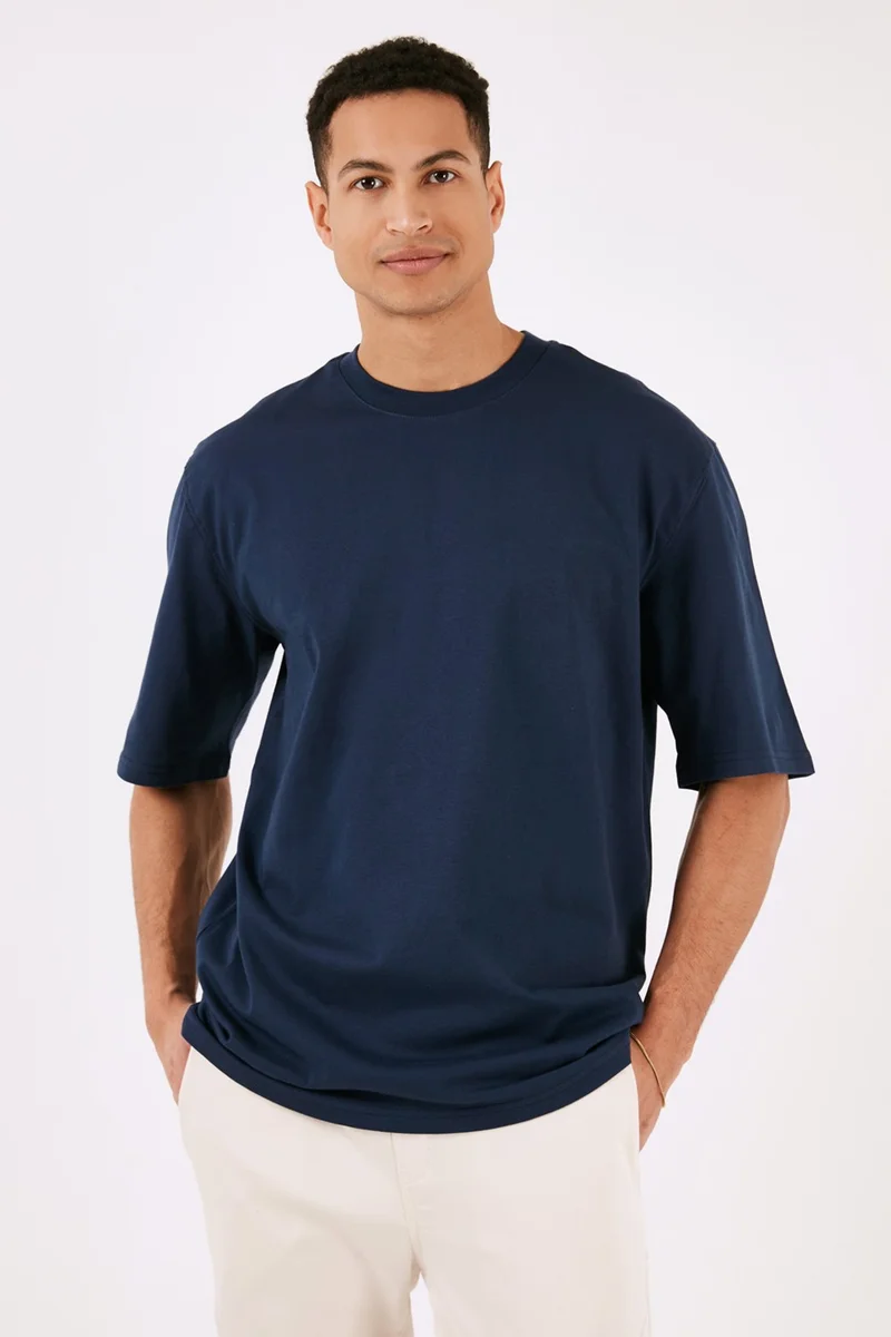 Buratti Cotton Oversize Crew Neck Basic T Shirt Men's T Shirt 5902365