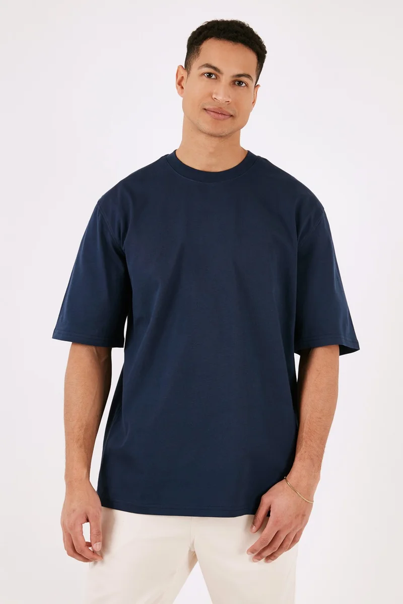 Buratti Cotton Oversize Crew Neck Basic T Shirt Men's T Shirt 5902365