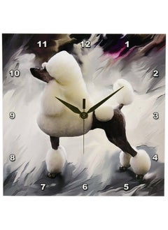3DROSE Llc Standard Poodle Wall Clock 10 By 10Inch  - Image 2