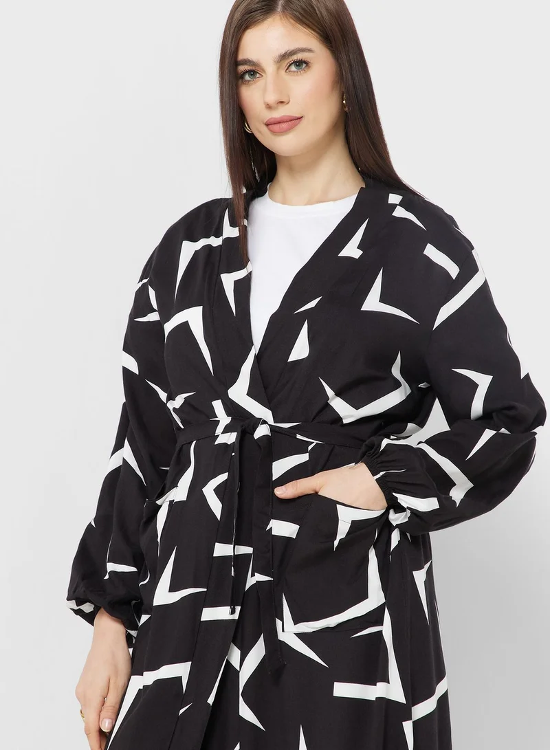 Khizana Printed Layering Light Jacket