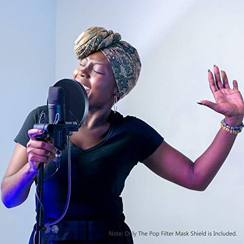 Neewer Professional Microphone Pop Filter Shield Compatible with Blue Yeti and Any Other Microphone, Dual Layered Wind Pop Screen With A Flexible 360 Degree Gooseneck Clip Stabilizing Arm - Image 3