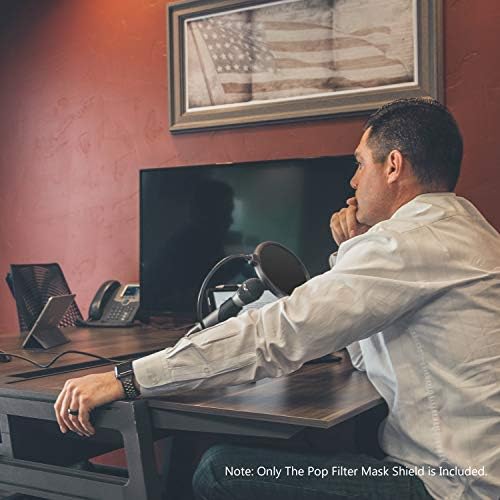 Neewer Professional Microphone Pop Filter Shield Compatible with Blue Yeti and Any Other Microphone, Dual Layered Wind Pop Screen With A Flexible 360 Degree Gooseneck Clip Stabilizing Arm - Image 5