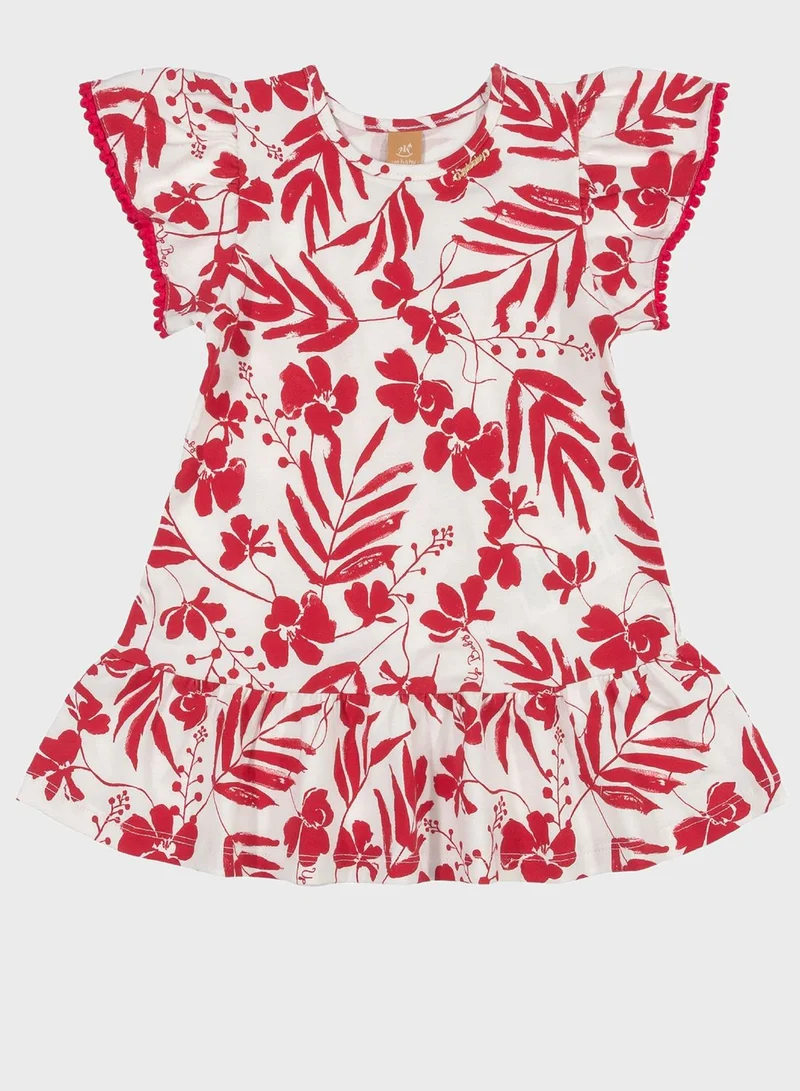 Up Baby Infant Printed Midi Dress