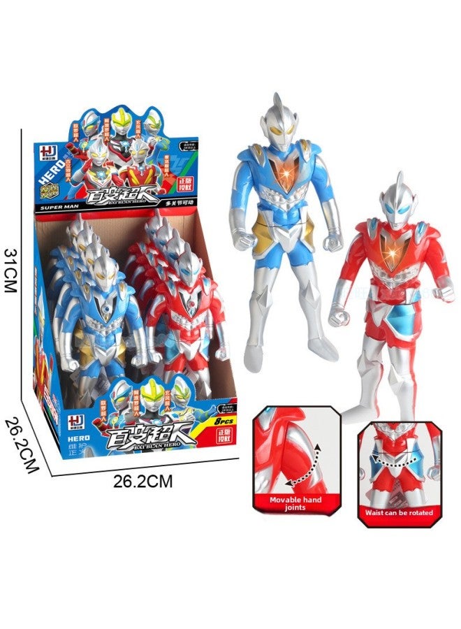 Show Boxed Toys Children's Deforming Robot Superman Warring Model Ornaments Educational Institutions Small Gifts Boys-Color:888-19 Large Superman + Monster - Image 4