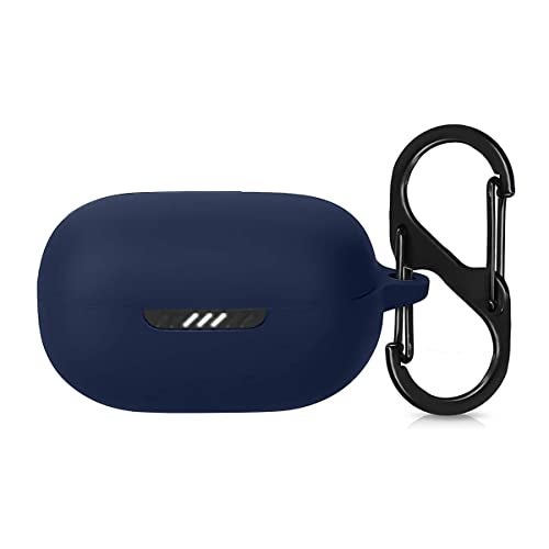 KACA Protective Shockproof Silicone Cover Case with Buckle Compatible with JBL Live Pro + / JBL Live Pro Plus (Midnight Blue) - Image 1