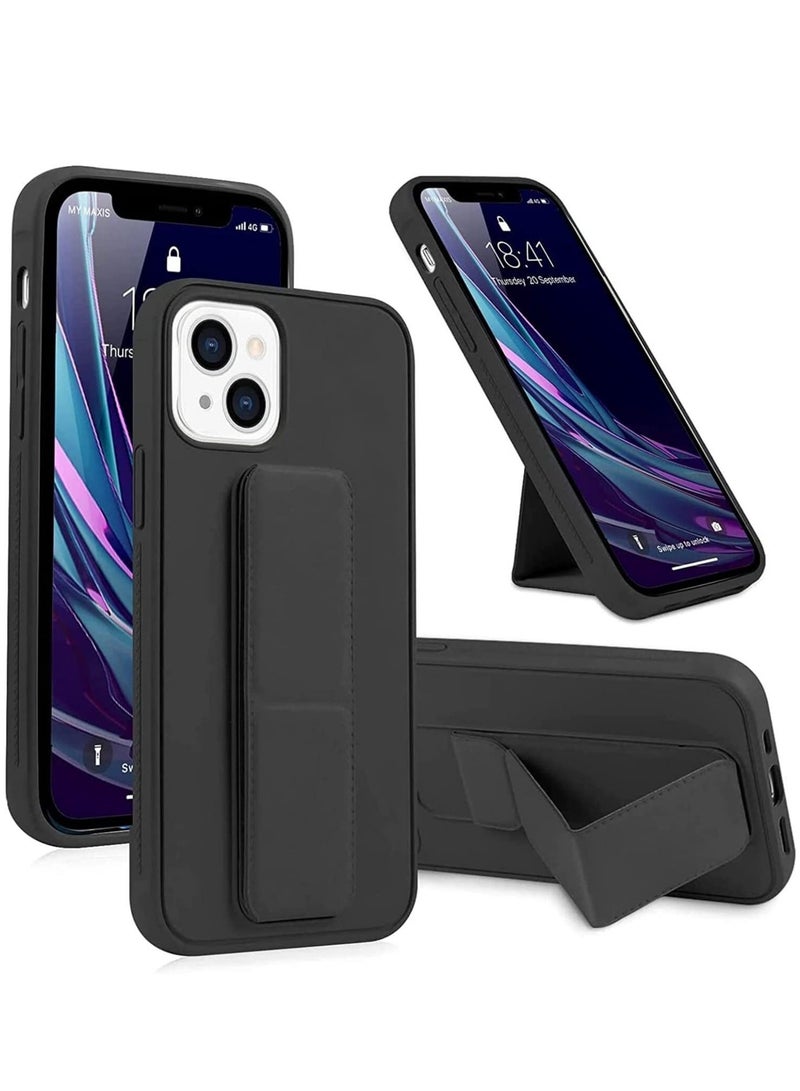 iPhone 14 Plus Case with Magnetic Kickstand, Black, - Image 1