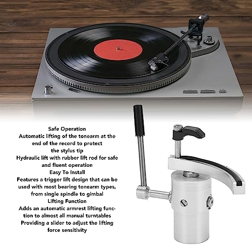 ASHATA Tonearm Lifter Automatic Tonearm Arm Lifter Aluminum Turntable Tonearm Safety Raiser High End Safety Raiser for Turntable Disc Record Player - Image 3