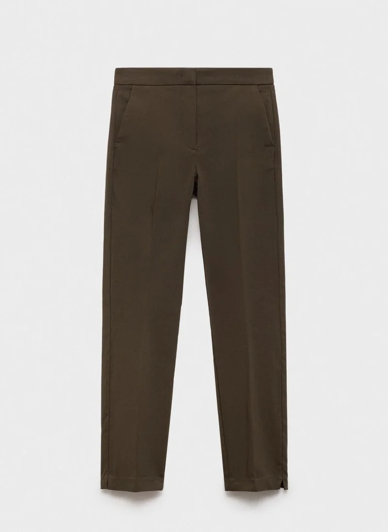 MANGO Crop Skinny Trousers