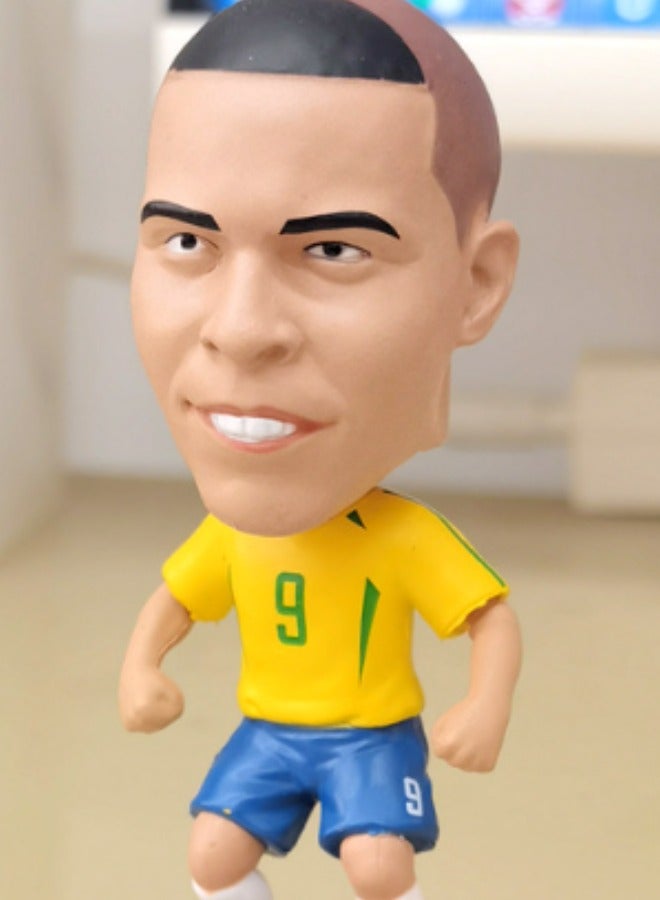 EBMINI Creative Shaking Head Football Star Doll Car Ornament 