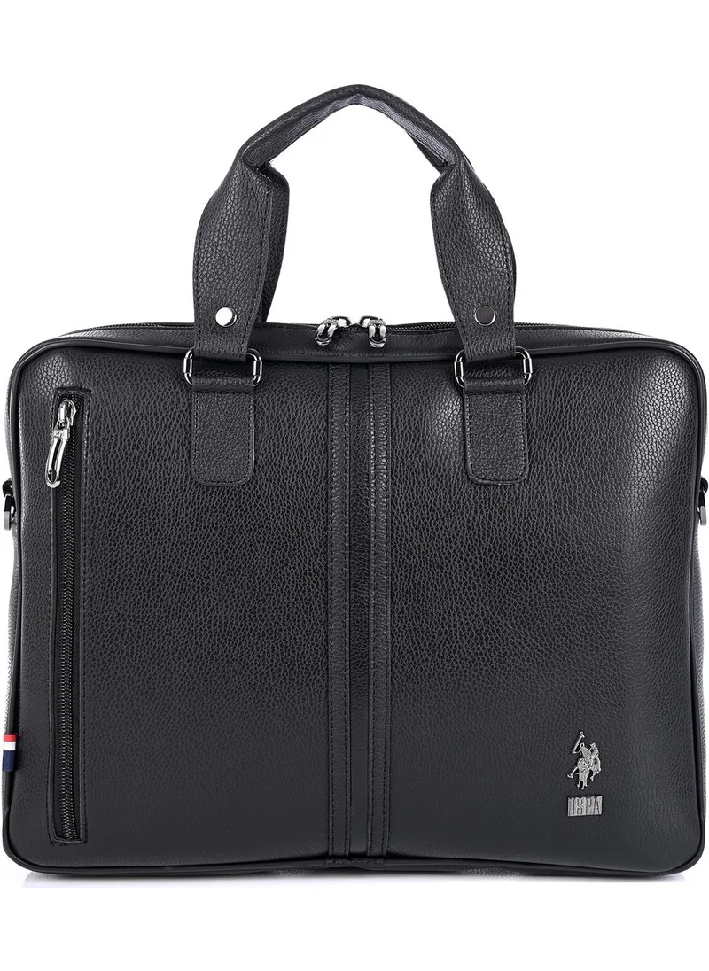 U.S. Polo Assn. BASE. Polo Assn. 6753 Men's Briefcase Black