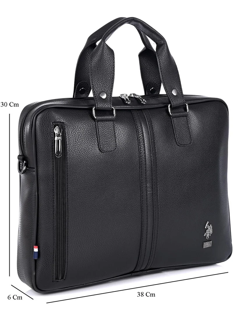 U.S. Polo Assn. BASE. Polo Assn. 6753 Men's Briefcase Black