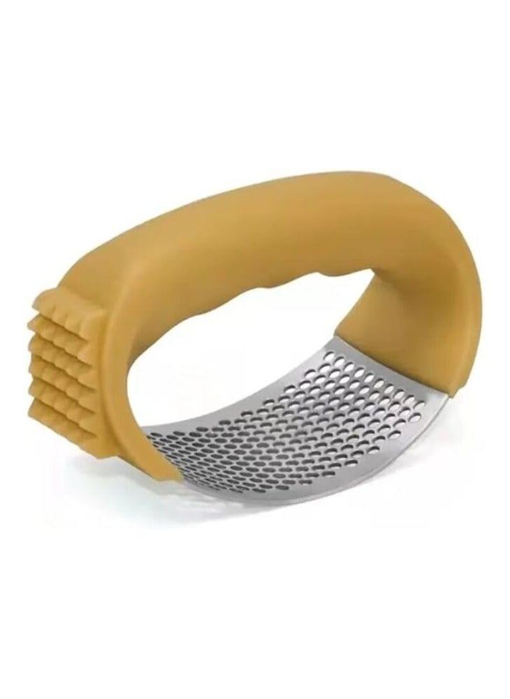 MIRFA Stainless Steel Hand Garlic Crusher And Meat Hammer With Ergonomic Handle 