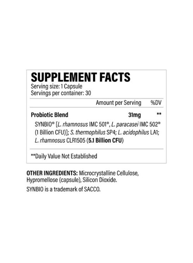 Revive Probiotic Supplement for Intestinal Microflora Support - 30 Vegetarian Capsules - Image 2