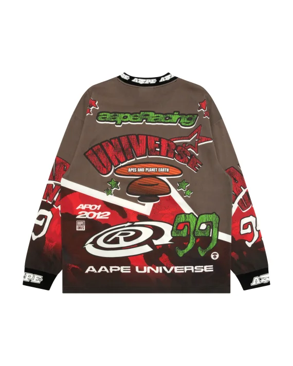 ايه ايه بي إي AAPEUNVS graphic long sleeve tee