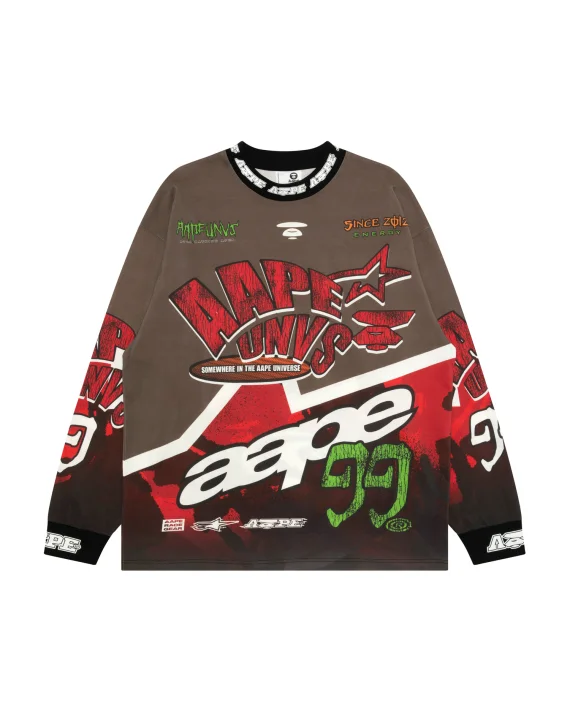 ايه ايه بي إي AAPEUNVS graphic long sleeve tee