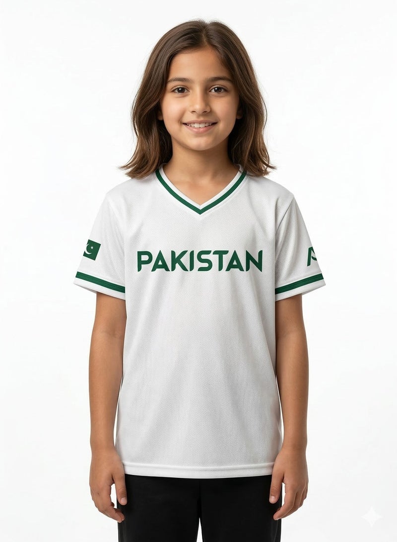 Baseball United Pakistan Baseball National Team Kids' Lifestyle V-Neck Jersey - Image 1