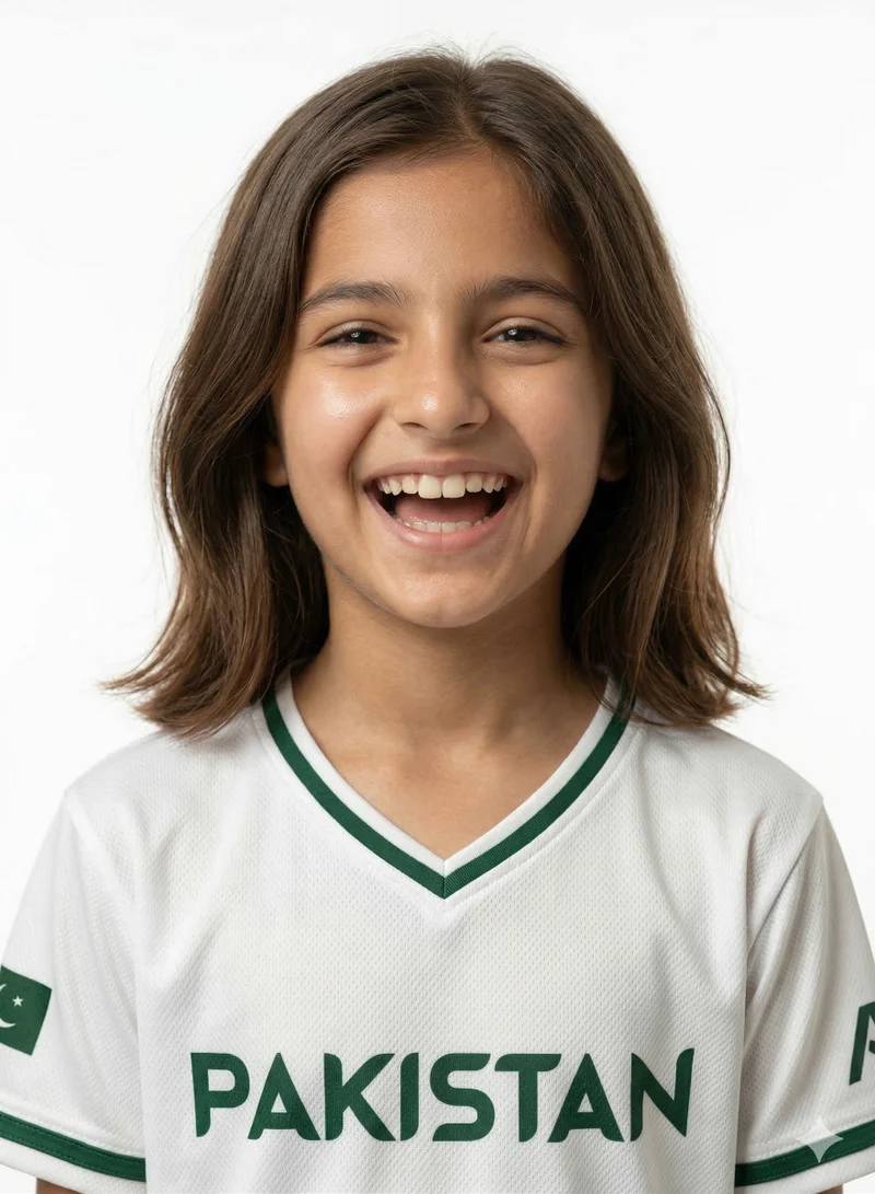 البيسبول يونايتد قميص في-نك لايف ستايل لمنتخب باكستان الوطني للبيسبول للأطفال