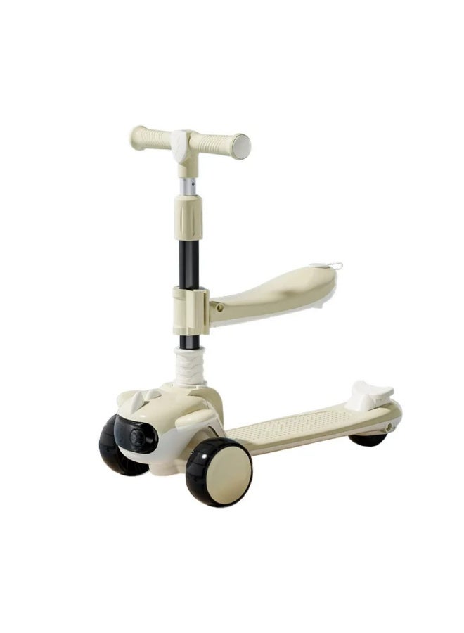 Kids 3-Wheel Scooter with Removable Seat - Image 1