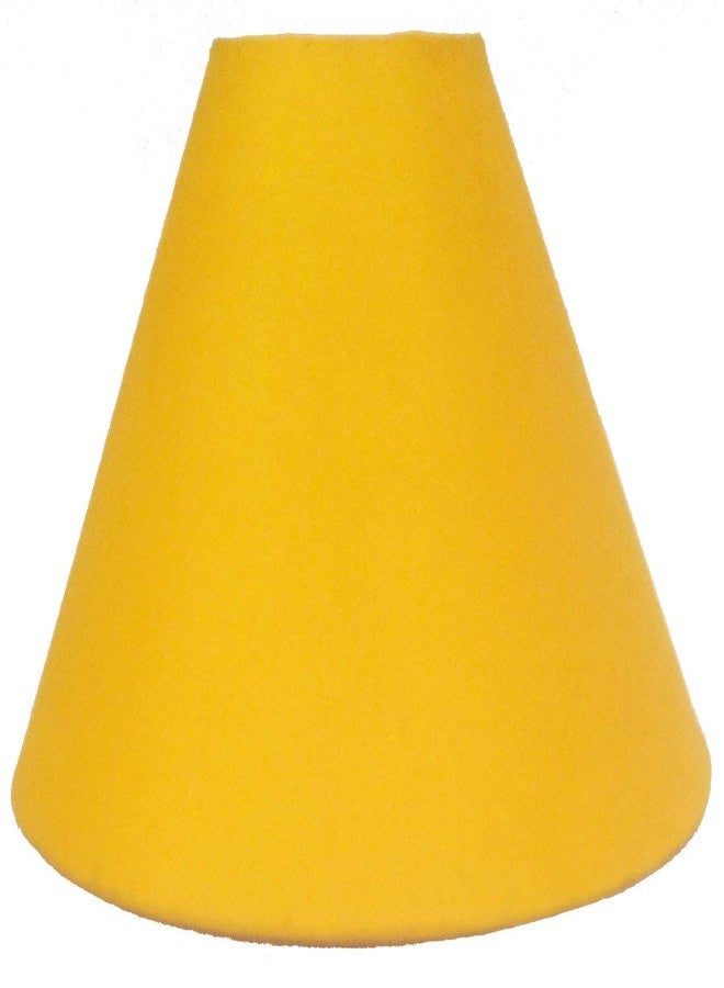 Improvhome 10" Round Plain Yellow Lamp Shade for Table Lamp - Image 1