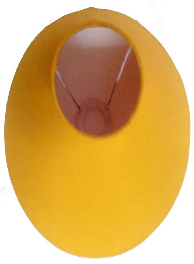 Improvhome 10" Round Plain Yellow Lamp Shade for Table Lamp - Image 2