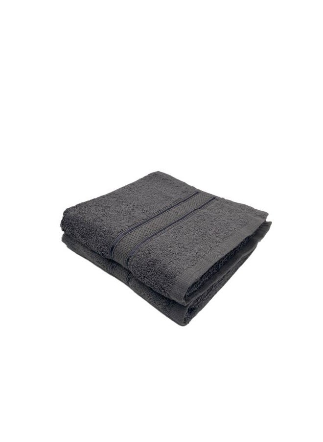 Daffodil(Dark Grey) Premium Hand Towel (40x60Cm-Set of 2) Cotton, Highly Absorbent and Quick dry, Hotel and Spa Quality Bath linen with Stripe Diamond Dobby-500Gsm - pzsku/Z5C060F52267874171FDCZ/45/_/1696494593/4df84ab7-af67-4545-8a65-34140b3afdf6