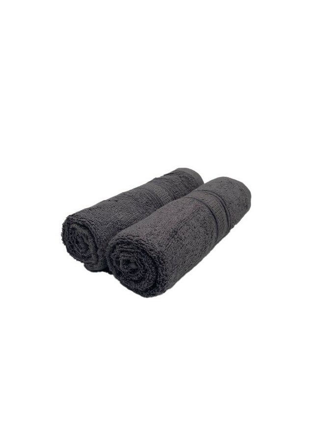 Daffodil(Dark Grey) Premium Hand Towel (40x60Cm-Set of 2) Cotton, Highly Absorbent and Quick dry, Hotel and Spa Quality Bath linen with Stripe Diamond Dobby-500Gsm - pzsku/Z5C060F52267874171FDCZ/45/_/1696494594/3e79cf9f-4259-4c24-8a26-8641bc367ddb