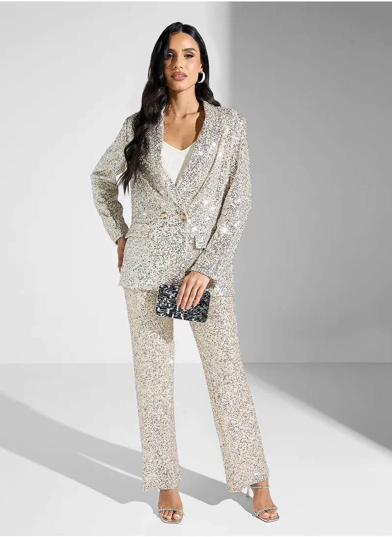 نيفر فولي دريسد Sequin Tailored Blazer