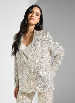 Never fully Dressed Sequin Tailored Blazer  - Image 1