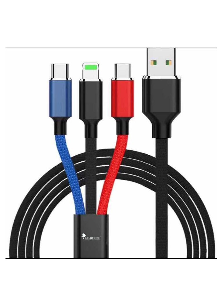 Goldfinch 3 in 1 Multiple Charging Cable  - Image 1