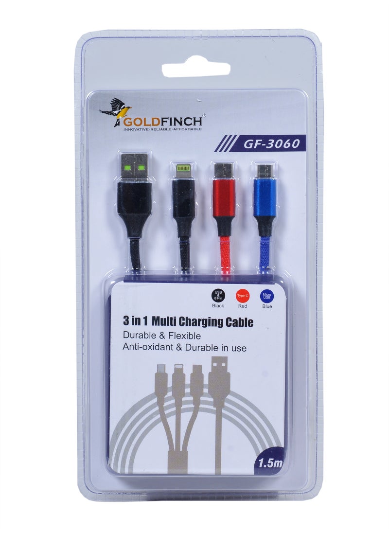 Goldfinch 3 in 1 Multiple Charging Cable  - Image 3