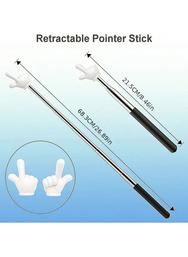 عصا تدريس وامتدادية وردية مؤشر تلسكوبي لفصل الدراسي اجتماع ندوة - Image 3