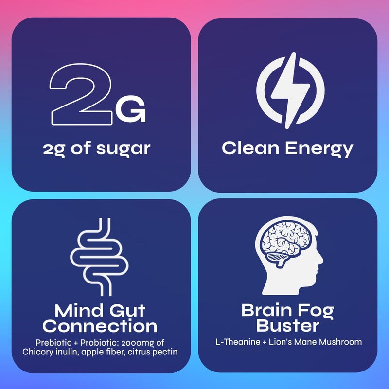 Brainista Yerba Magic Peach Mango - Instant Yerba Mate Powder Sticks for Energy, Focus & Gut Health - 20 Servings - Image 5