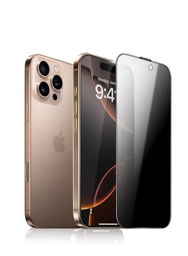 iPHONE 16 Pro MAX Glass privacy screen Protector Tempered Glass - Image 1