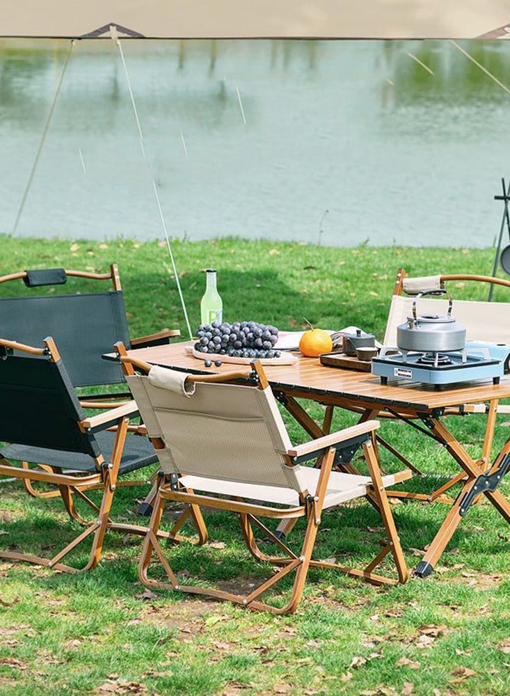 إسكدنيا كرسي التخييم المحمول في الهواء الطلق للطي كرسي التخييم الصيد نزهة كرسي الشاطئ كرسي حديقة كرسي التخييم كرسي خفيفة الظهر كرسي للحديقة شواء الظهر المشي لمسافات طويلة السفر - Image 2