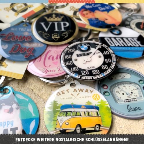 Nostalgic Art Nostalgic-Art 48016 BMW-Tachometer, Key Chain Round 4 cm, 4cm, Colourful - Image 4