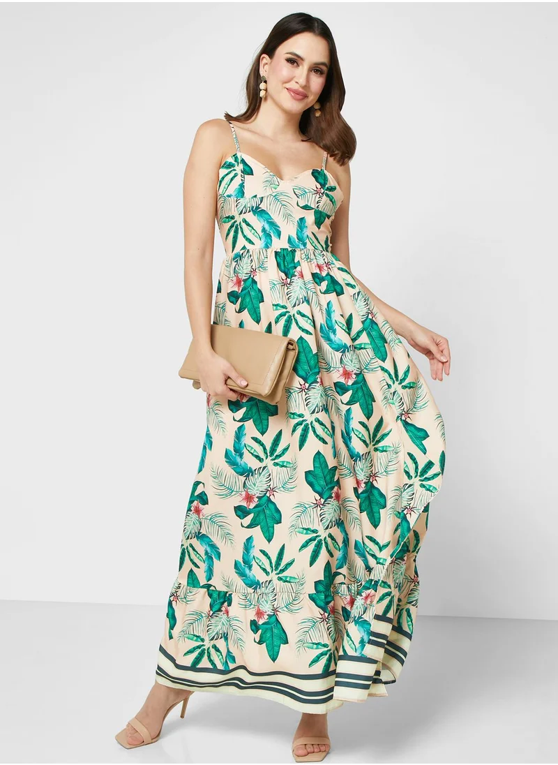 ELLA Strappy Printed Dress