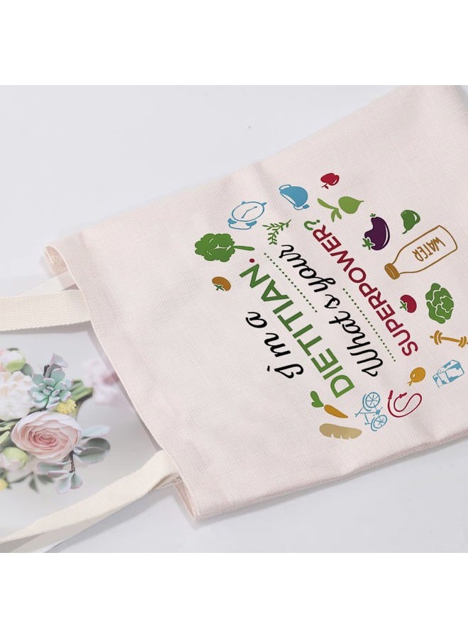MEIKIUP Dietitian Cosmetic Makeup Bag Nutritionist Gift RD Registered Dietitian Gifts Dietitian Graduation Gift Travel Makeup Bag, DietitianSuperToteBag - Image 4