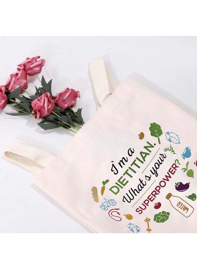 MEIKIUP Dietitian Cosmetic Makeup Bag Nutritionist Gift RD Registered Dietitian Gifts Dietitian Graduation Gift Travel Makeup Bag, DietitianSuperToteBag - Image 5