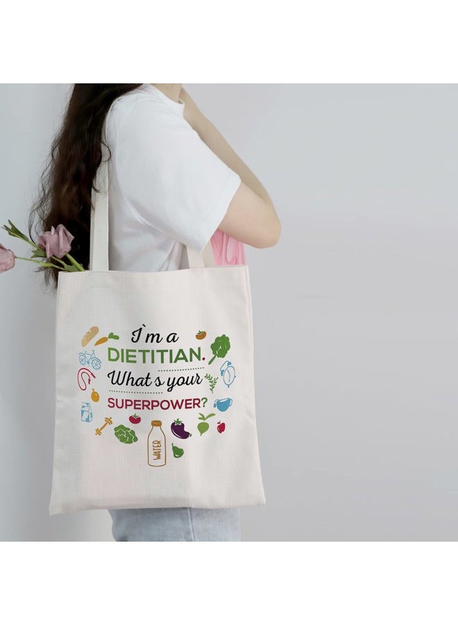 MEIKIUP Dietitian Cosmetic Makeup Bag Nutritionist Gift RD Registered Dietitian Gifts Dietitian Graduation Gift Travel Makeup Bag, DietitianSuperToteBag - Image 3