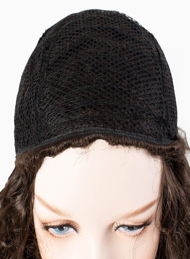 Onedor HairWiz: 20-inch Chocolate Brown Curly Wig - Perfect for Halloween & Cosplay with Included Wig Cap (Kids Size) - Image 4